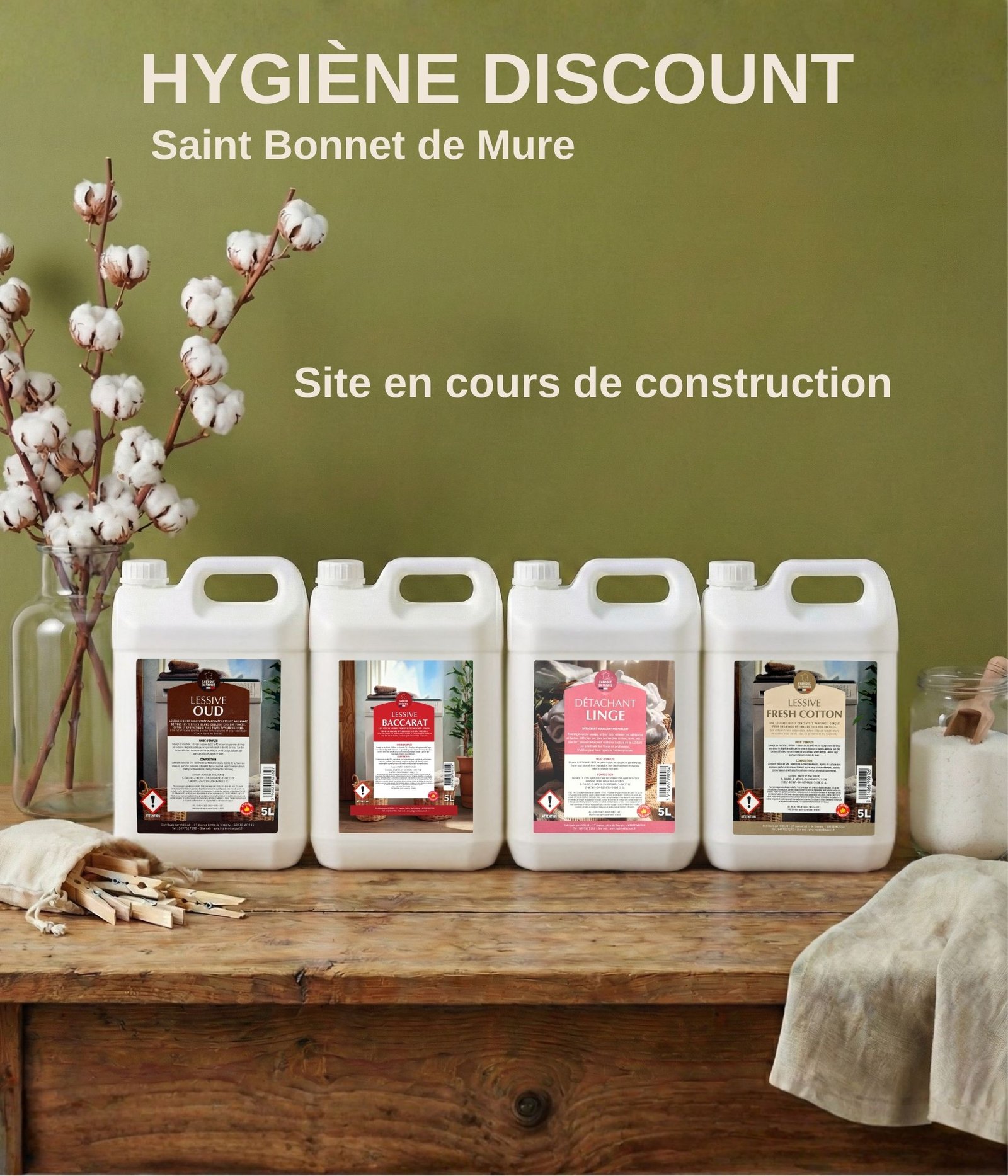 Lessive écologique et économique en vrac, fabriquée en France, disponible chez Hygiène Discount à Saint-Bonnet-de-Mure